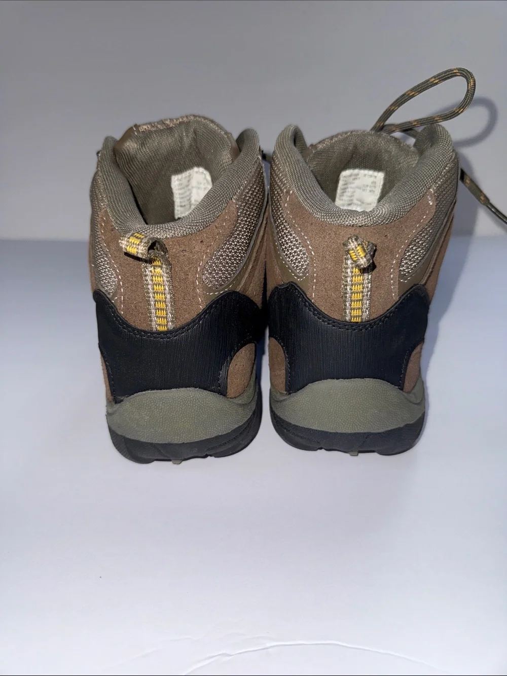 Ozark Trail Brown and Olive Hiking Boots